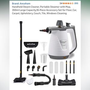 Portable Steam Cleaner - White and Black